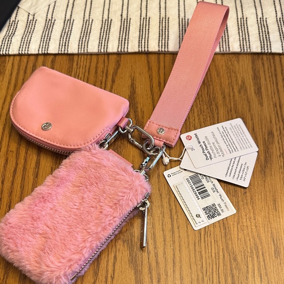 lululemon athletica Accessories - Lululemon Athletica Pink Wristlet with Strap
